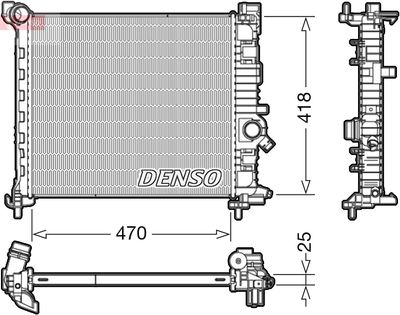 Radiator, engine cooling DENSO DRM20114