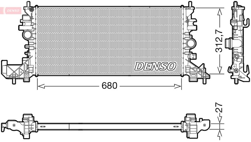 DENSO DRM20118 Radiator, engine cooling
