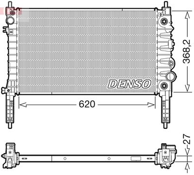 Radiator, engine cooling DENSO DRM20119
