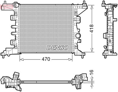 Radiator, engine cooling DENSO DRM20121