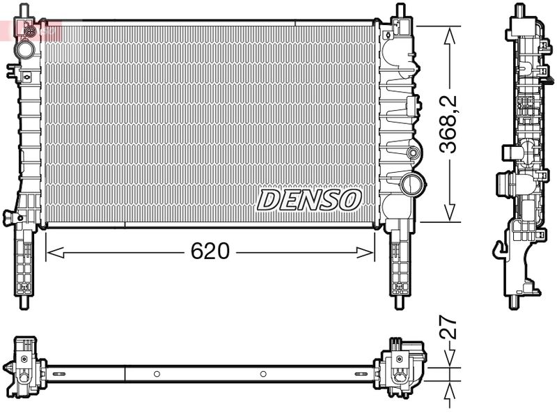 DENSO DRM20122 Radiator, engine cooling