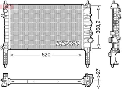 Radiator, engine cooling DENSO DRM20122