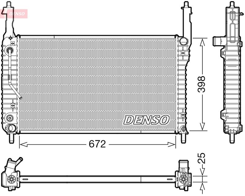 DENSO DRM20123 Radiator, engine cooling