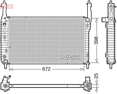 Radiator, engine cooling DENSO DRM20123