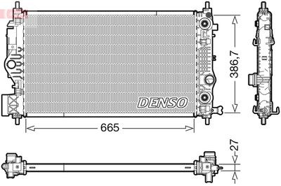 Radiator, engine cooling DENSO DRM20126