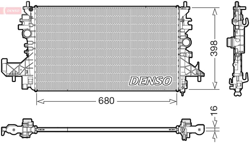 DENSO DRM20128 Radiator, engine cooling