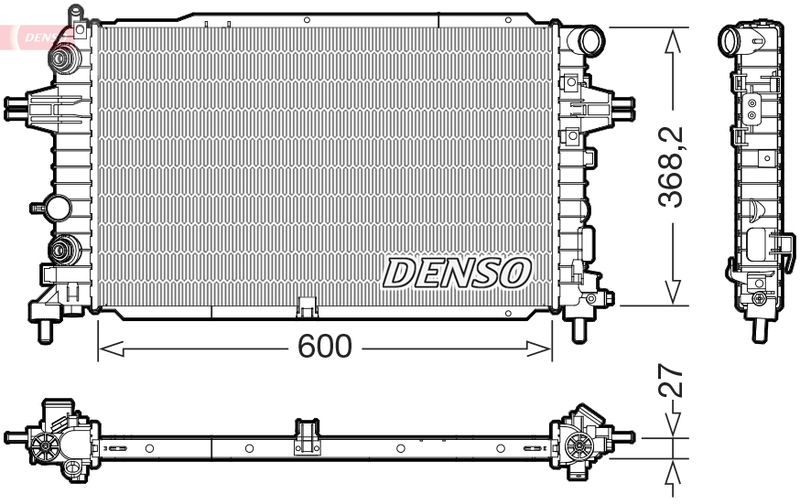 DENSO DRM20129 Radiator, engine cooling