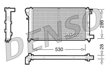 Radiator, engine cooling DENSO DRM21002