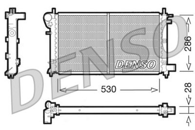 Radiator, engine cooling DENSO DRM21003