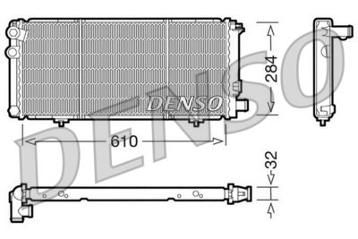 Radiator, engine cooling DENSO DRM21010