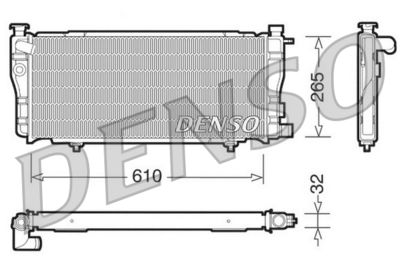 Radiator, engine cooling DENSO DRM21012