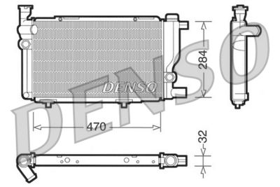 Radiator, engine cooling DENSO DRM21013