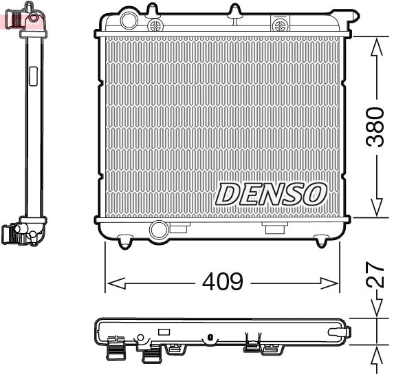 DENSO DRM21024 Radiator, engine cooling