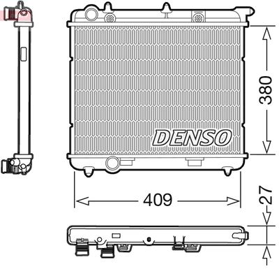 Radiator, engine cooling DENSO DRM21024