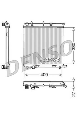 Radiator, engine cooling DENSO DRM21026