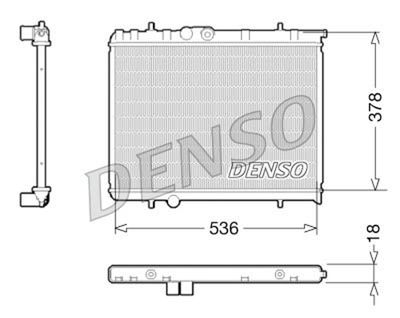 Radiator, engine cooling DENSO DRM21034