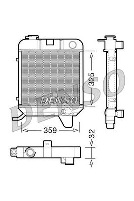 Radiator, engine cooling DENSO DRM21040