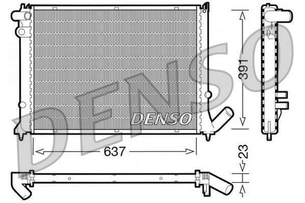 DENSO DRM21050 Radiator, engine cooling