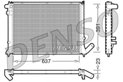 Radiator, engine cooling DENSO DRM21050
