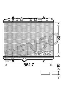Radiator, engine cooling DENSO DRM21055