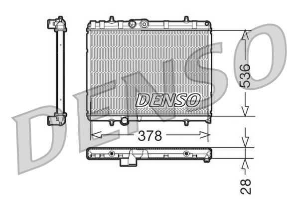 DENSO DRM21056 Radiator, engine cooling
