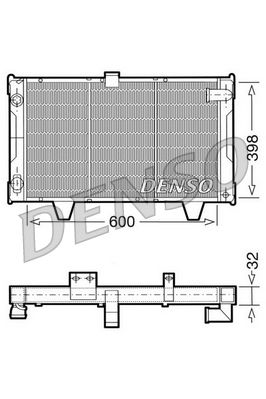 Radiator, engine cooling DENSO DRM21061