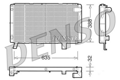 Radiator, engine cooling DENSO DRM21072
