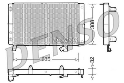 Radiator, engine cooling DENSO DRM21074