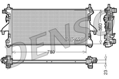 Radiator, engine cooling DENSO DRM21100