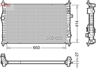 Radiator, engine cooling DENSO DRM21104