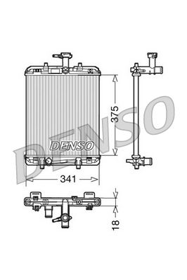 Radiator, engine cooling DENSO DRM21600