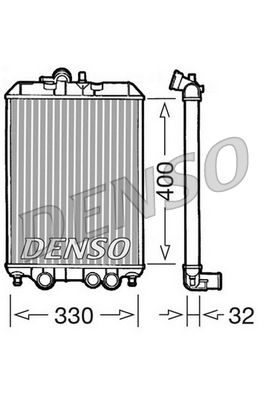 Radiator, engine cooling DENSO DRM22001