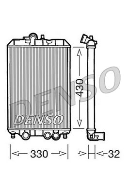 Radiator, engine cooling DENSO DRM22002
