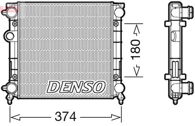 Radiator, engine cooling DENSO DRM22003