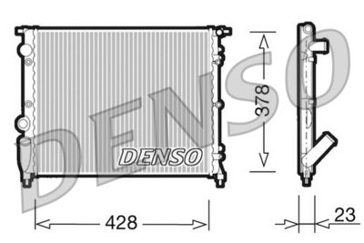 Radiator, engine cooling DENSO DRM23001
