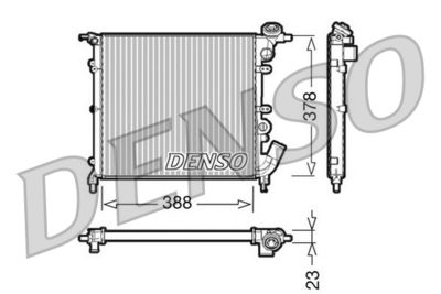 Radiator, engine cooling DENSO DRM23002