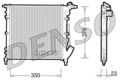 Radiator, engine cooling DENSO DRM23003