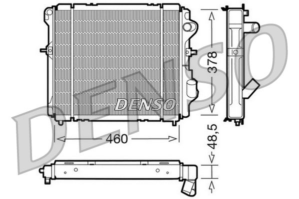 DENSO DRM23007 Radiator, engine cooling