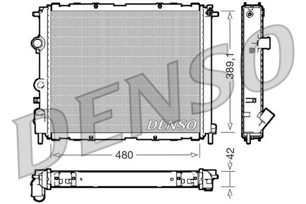 DENSO DRM23009 Radiator, engine cooling