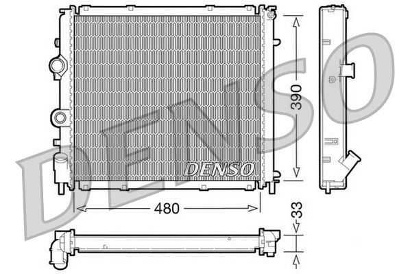 DENSO DRM23011 Radiator, engine cooling
