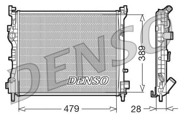 DENSO DRM23016 Radiator, engine cooling