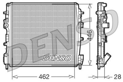 Radiator, engine cooling DENSO DRM23018