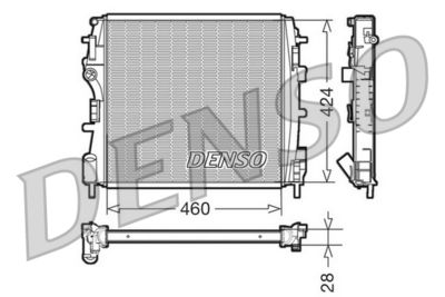 Radiator, engine cooling DENSO DRM23019