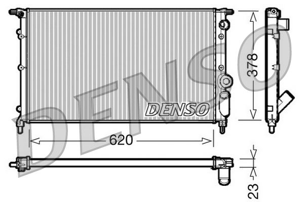DENSO DRM23022 Radiator, engine cooling