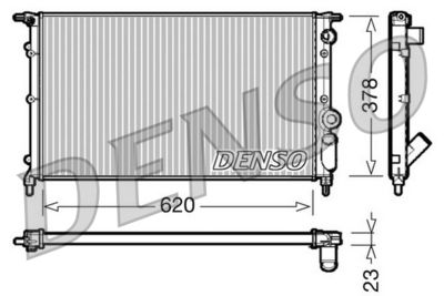 Radiator, engine cooling DENSO DRM23022