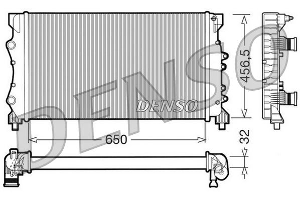 DENSO DRM23024 Radiator, engine cooling