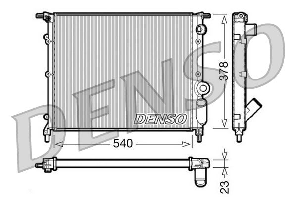 DENSO DRM23028 Radiator, engine cooling