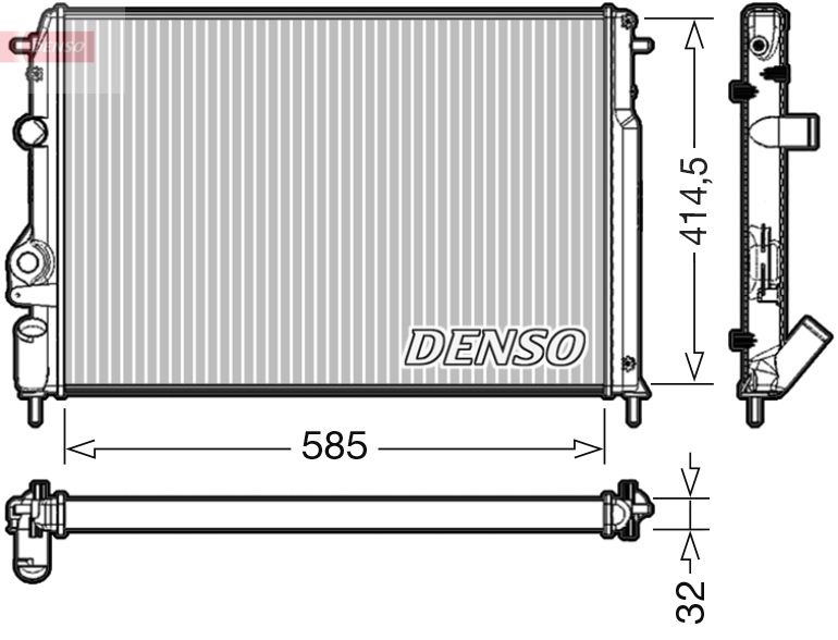 DENSO DRM23034 Radiator, engine cooling