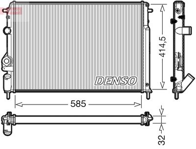 Radiator, engine cooling DENSO DRM23034