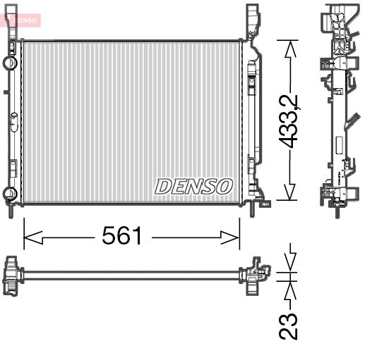DENSO DRM23042 Radiator, engine cooling